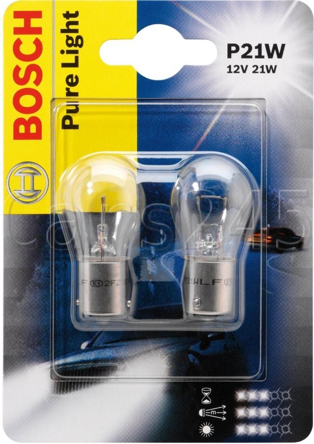 P21W Halogen Bulbs 2pcs BA15s 12V BOSCH Pure Light 1987301017 eBay